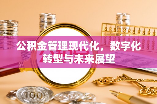 渭南公积金管理现代化，数字化转型与未来展望