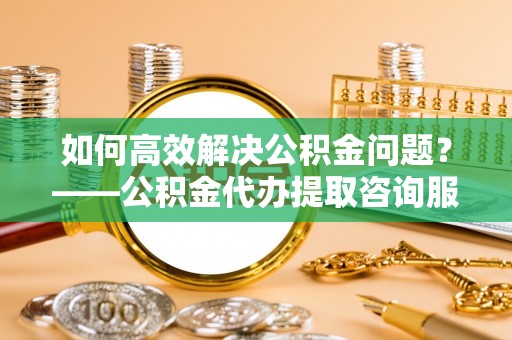 渭南如何高效解决公积金问题？——公积金代办提取咨询服务指南