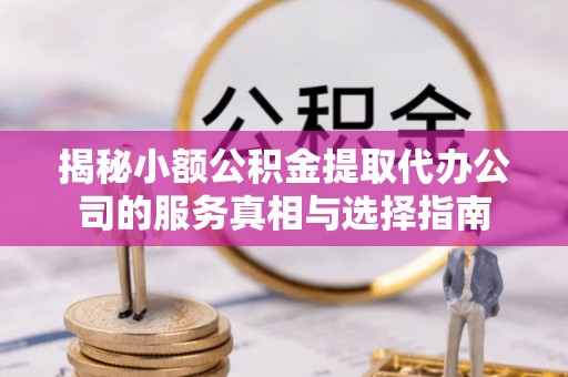 渭南揭秘小额公积金提取代办公司的服务真相与选择指南