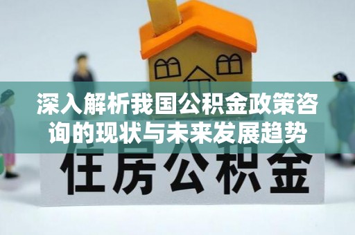 渭南深入解析我国公积金政策咨询的现状与未来发展趋势